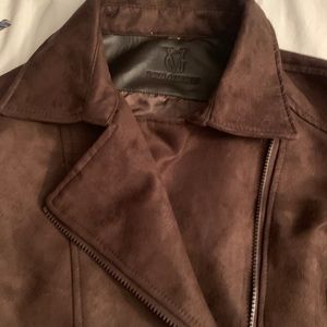 VG World Collection brown suede jacket Italy